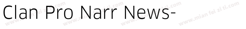 Clan Pro Narr News字体转换
